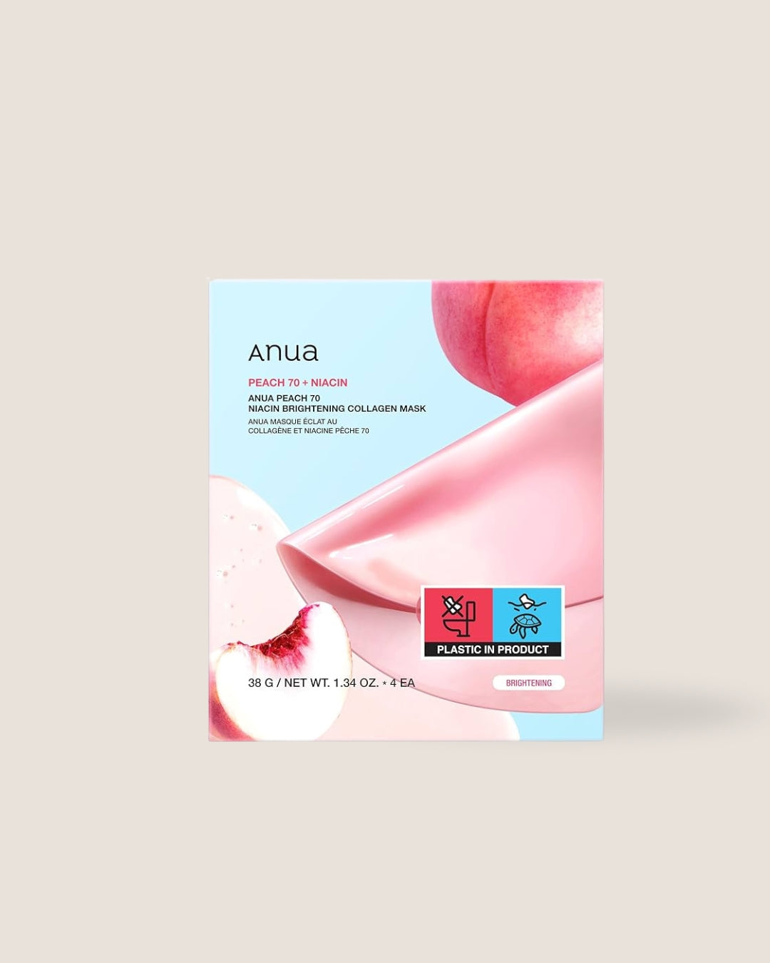 Anua- Peach 70 Niacin Brightening Collagen Mask