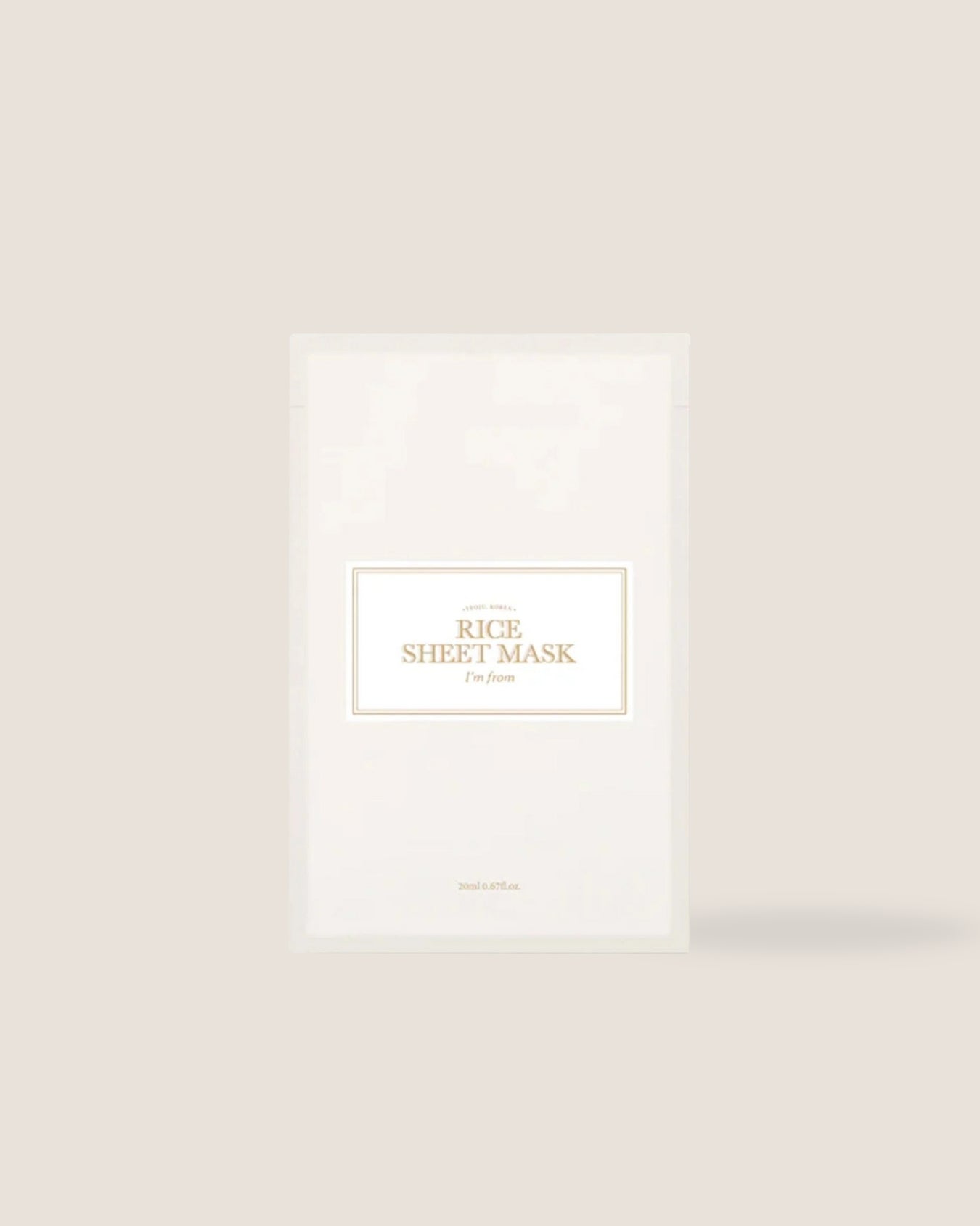 I'mFrom- Rice Sheet Mask
