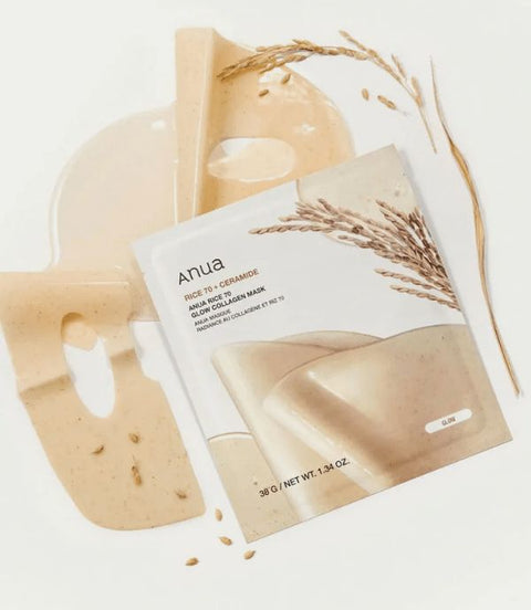 Anua- Rice 70 Glow Collagen Mask