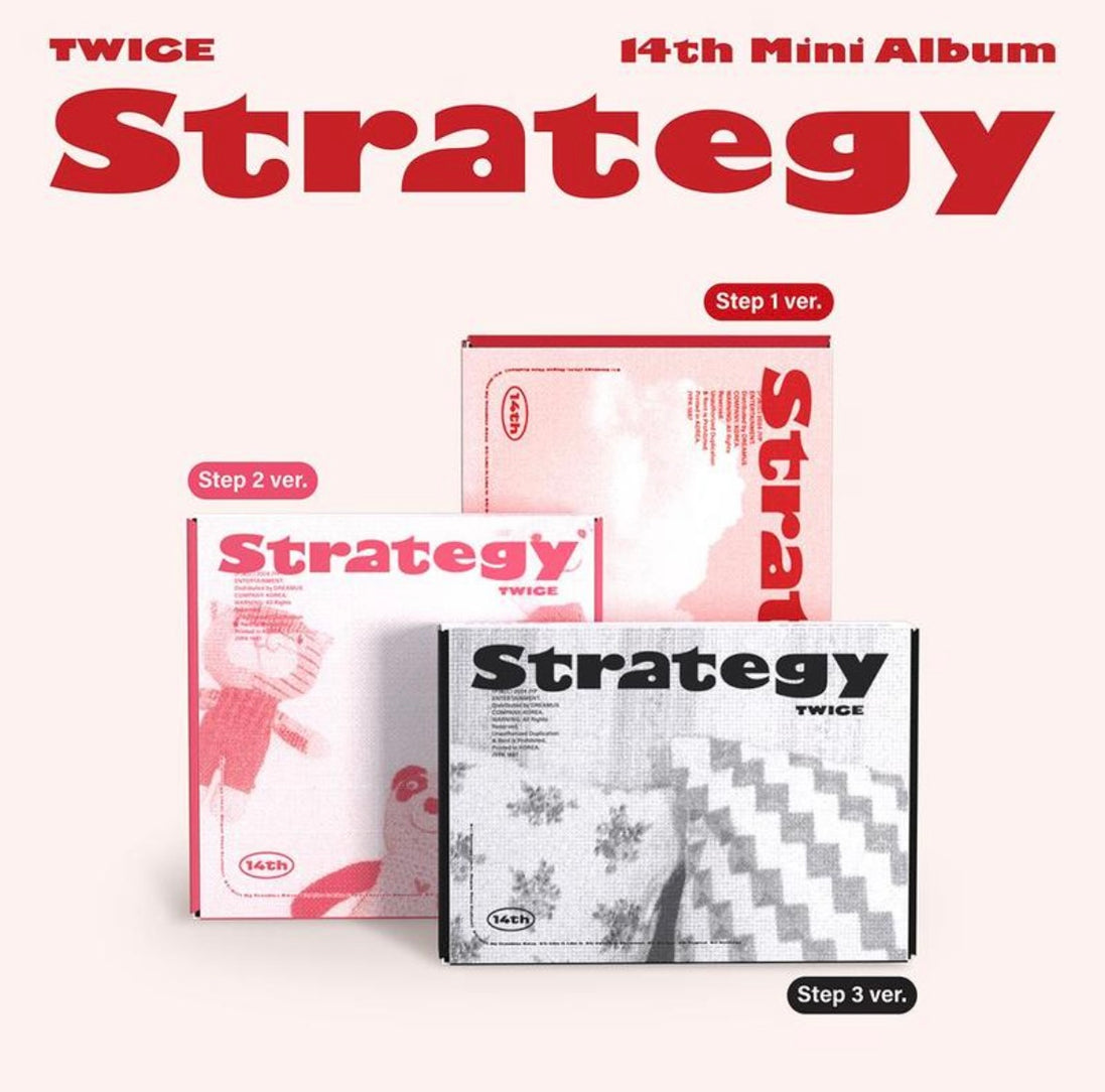 TWICE 14th Mini Album STRATEGY (Step1 ver. / Step2 ver. / Step3 ver.)(RANDOM)