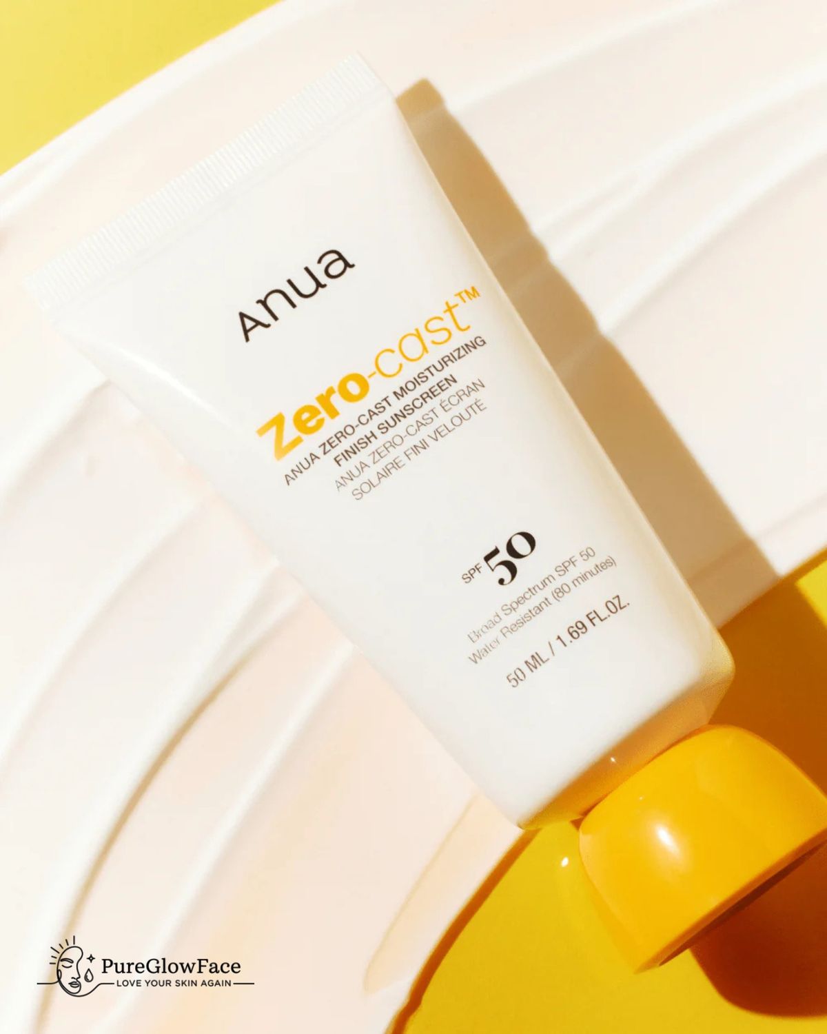 Anua- Zero-Cast Moisturizing Finish Sunscreen