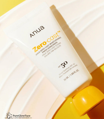 Anua- Zero-Cast Moisturizing Finish Sunscreen